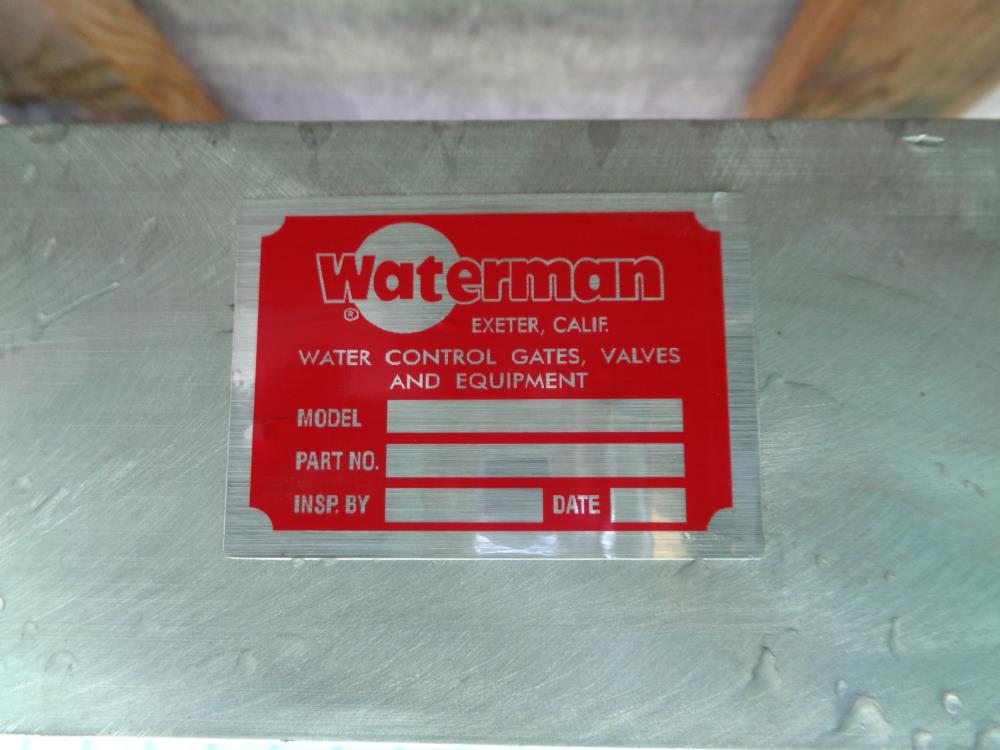 Waterman Seabreeze Culvert 24" Canal Slide Gate Valve, Aluminum, 98.5" L x 32" W
